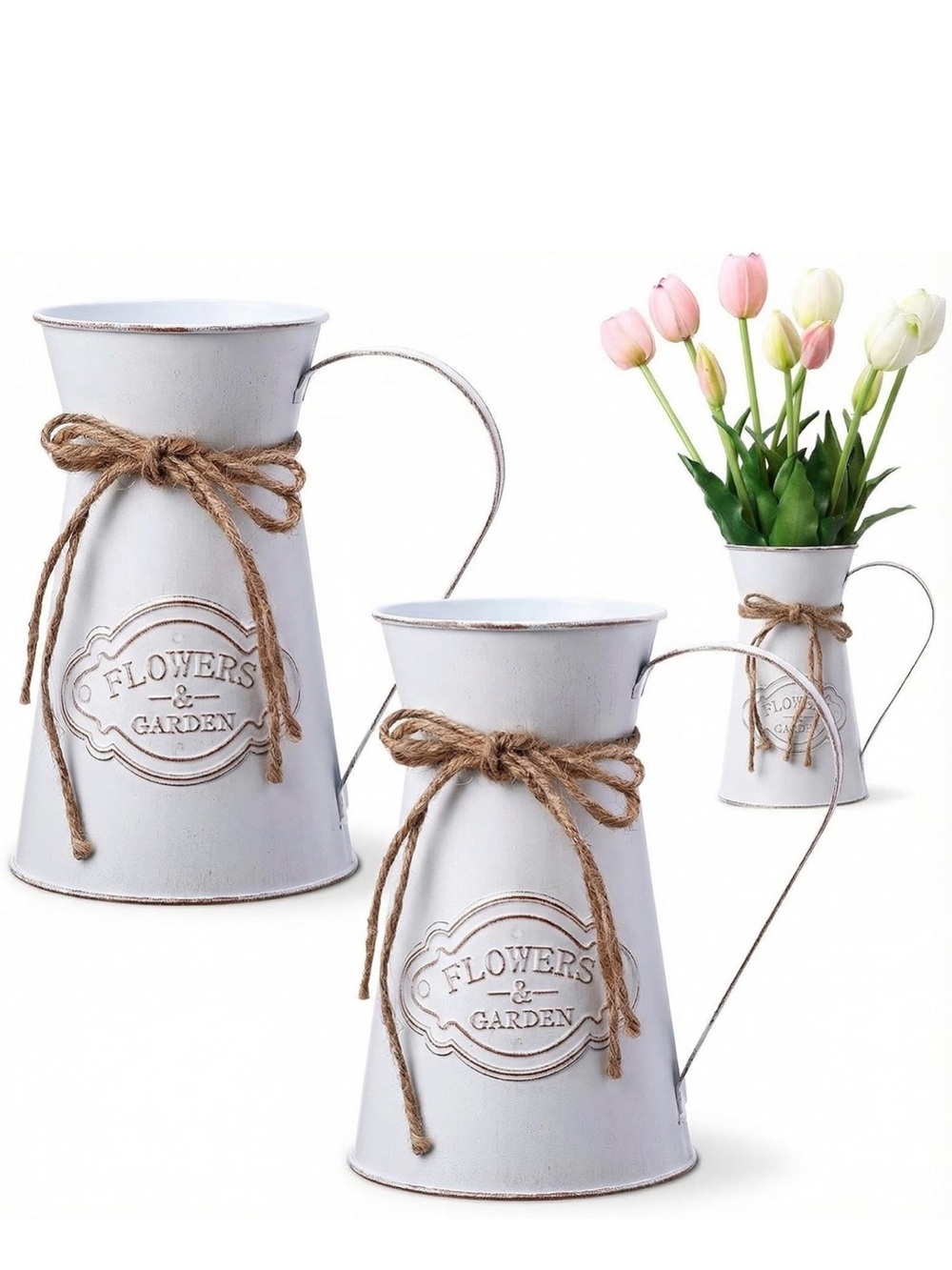 Set 2 pieces Chumia Metal Pitcher Jug
Vase for Flower